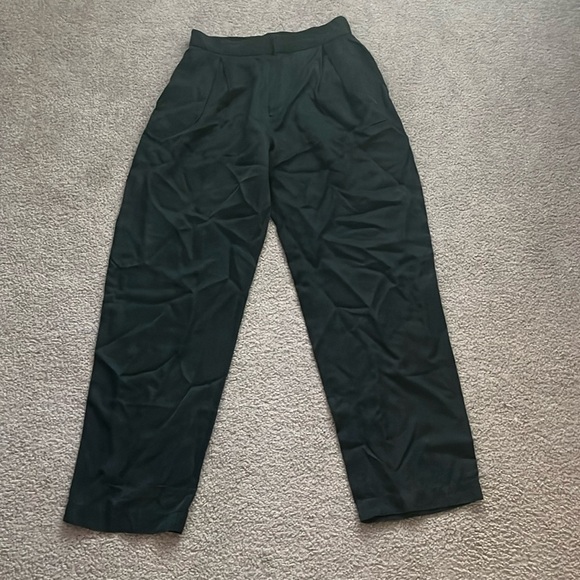 “Massimo Dutti- Women’s Wide Leg Sateen Trousers size 4” - Picture 1 of 9